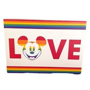 Disney‎ Mickey Mouse Small Rainbow Love Sign